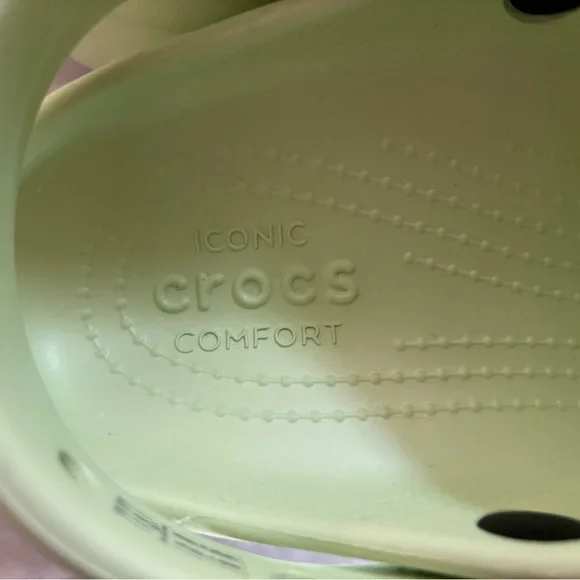 Crocs Iconic Comfort Light Green Women's Clog Slip-On Size 10. NWOT New - Picture 6 of 7